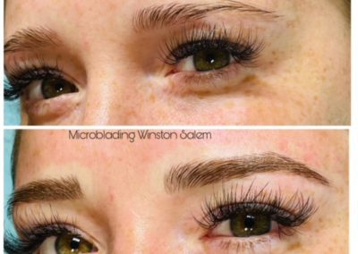 eyebrow microblading before and after