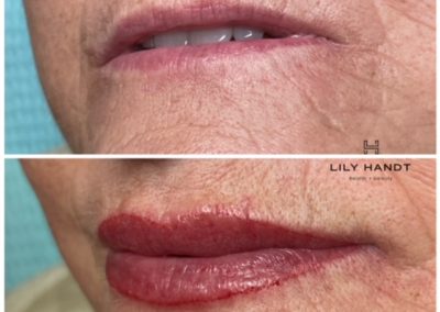 lip shading before and after