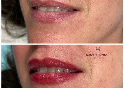 lip shading before and after